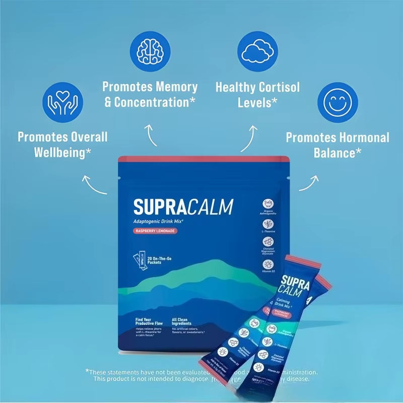 Calming Magnesium Powder Drink Sachets Electrolyte Mixed Powder for Daily Relaxation